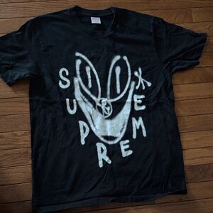 Supreme Black and White Graphic Tee